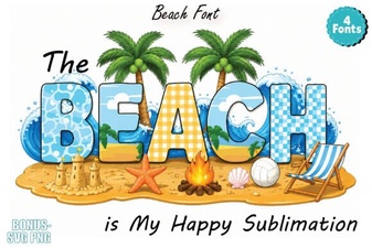 The Beach Font: Relaxed Styles for Coastal Designs