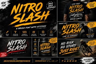 Nitro Slash: Fonts for Impactful Web Designs