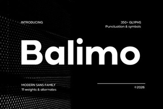 Balimo: a Geometric Font for Modern Design Projects