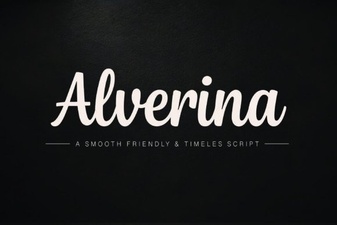 Alverina Font: a Modern Typographic Design Resource