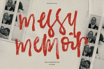 Messy Memoir Fonts for Creative Web Projects