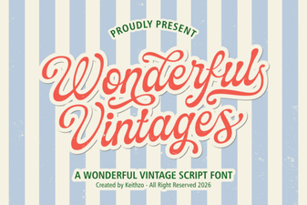 Wonderful Vintages Font for Creative Projects