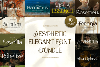 Elevate Your Designs with Our Aesthetic Font Bundle